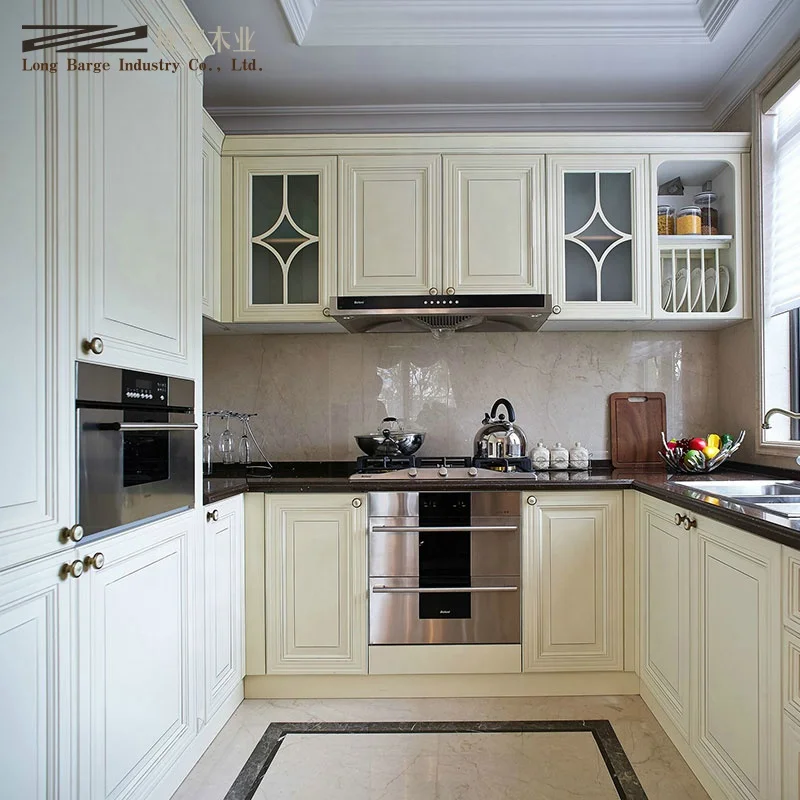 Solid wood integral cabinet kitchen quartz stone furniture