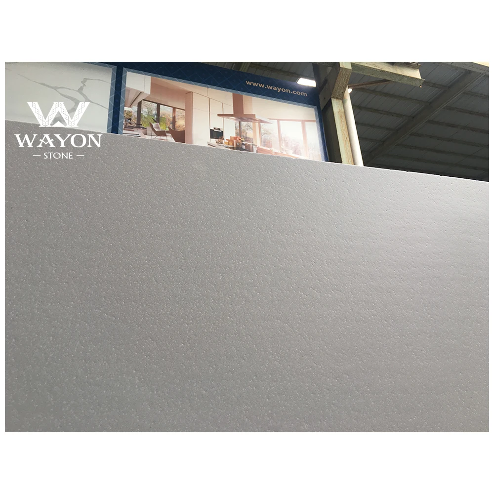 Good design marble look/single color quartz stone slab for benchtop/countertop/vanity/table top