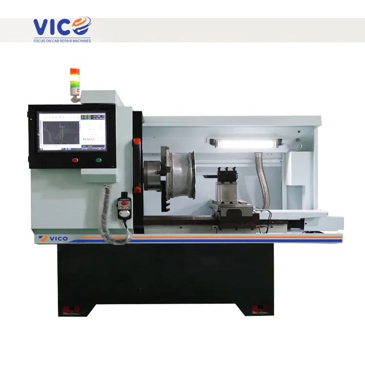 VICO CNC lathe wheel straightening repair machine  Automotive Rim Refurbish #VCL-HRC24