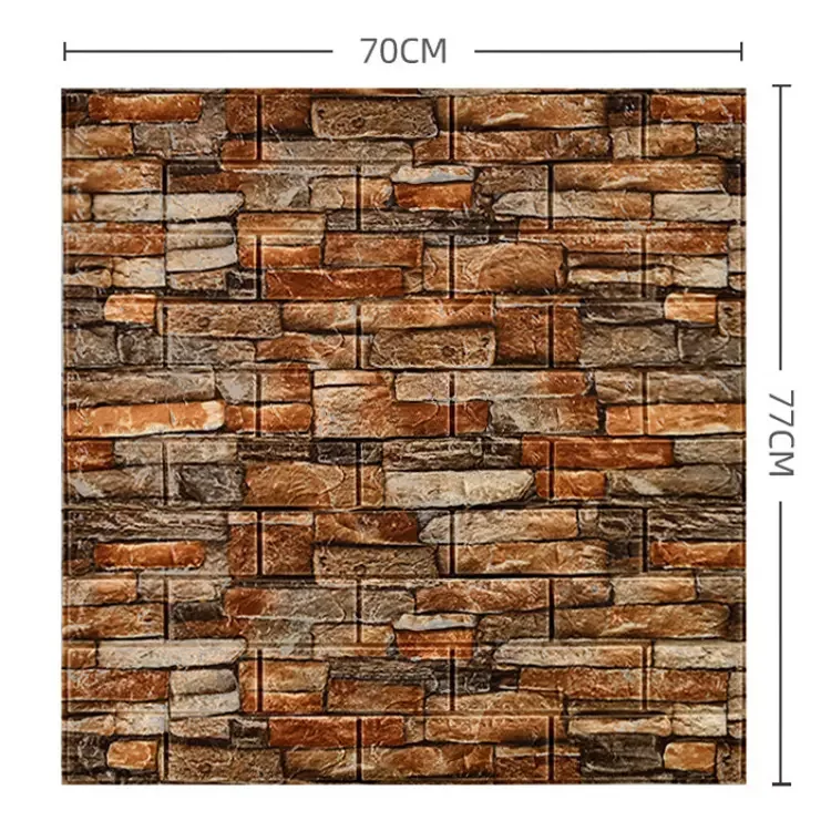 3d pe foam wall sticker 3d self adhesive wallpaper for home decoration