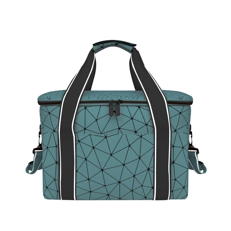 Yuhong New Design Large Capacity PU Cooler Bag Waterproof Foldable Lunch Bag Fashion Outdoor quality Picnic Bag