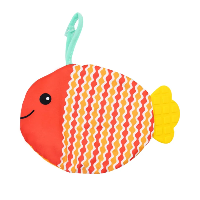 OEM Design  Cloth Book Soft Baby Books(Fishy Tails) Soft Activity Crinkle Book Toys for Early Education for Babies