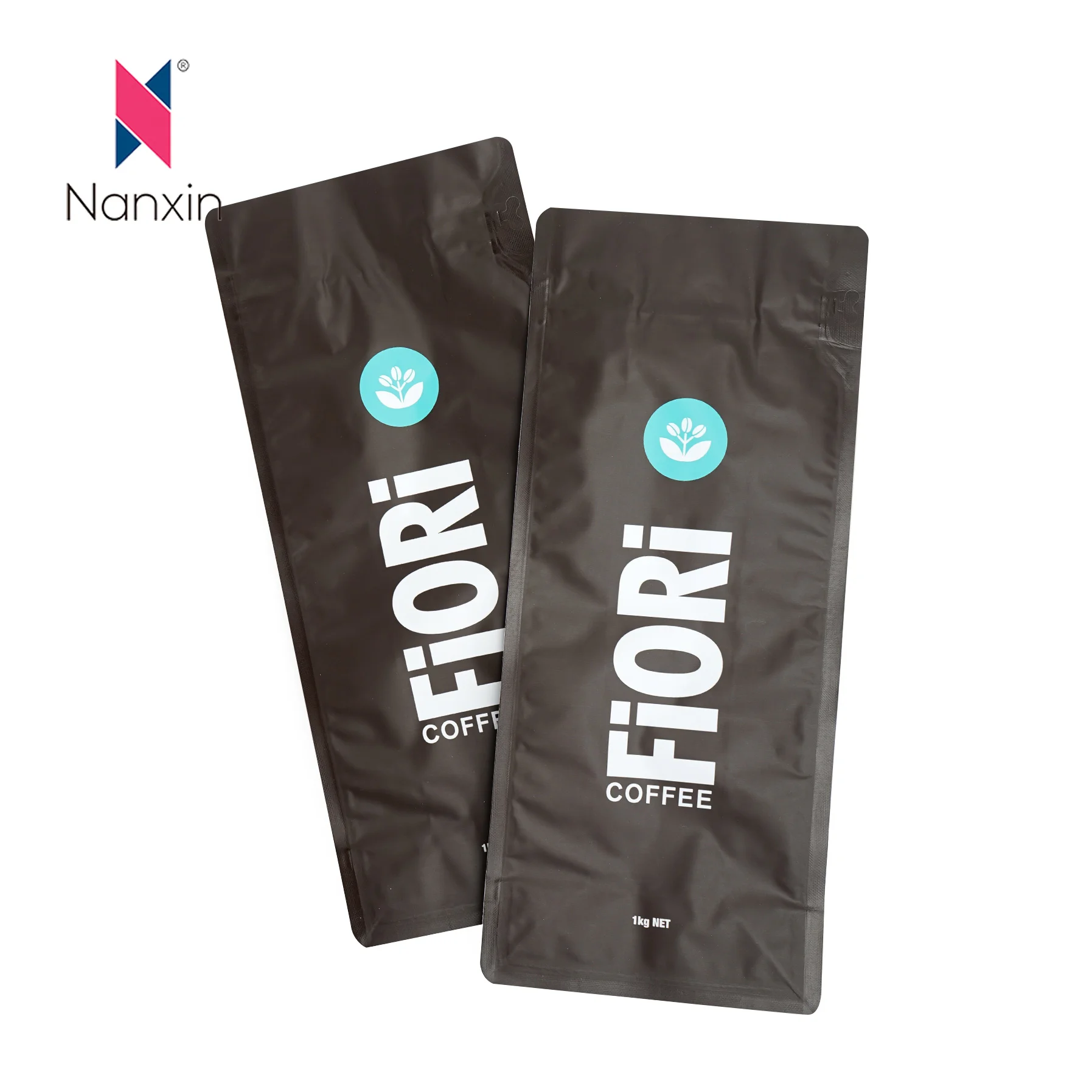 Simple Custom Printed Coffee Bag Pouch 16oz Coffee Bean Packaging Bags with Zipper