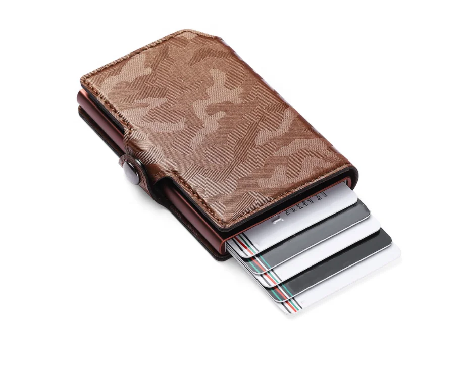 
 Держатель для карт на застежке для мужчин и женщин, лучший подарочный футляр для карт, тонкий кошелек для визиток с RFID-защитой, держатель для кредитных карт, 2021  