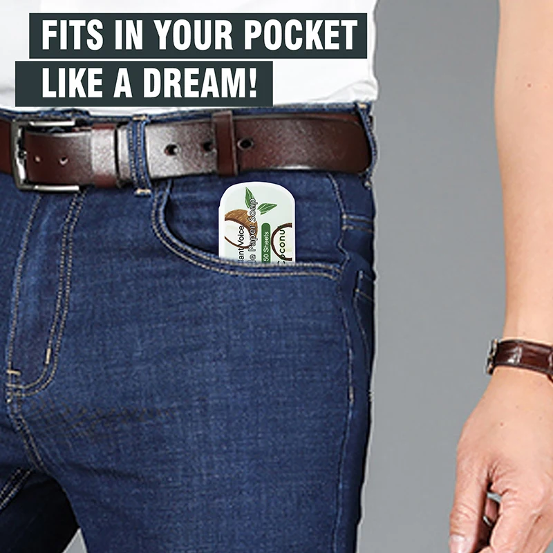 Plant voice wholesale soap sheets paper eco friendly tablet Scented travel organic paper hand soap sheets