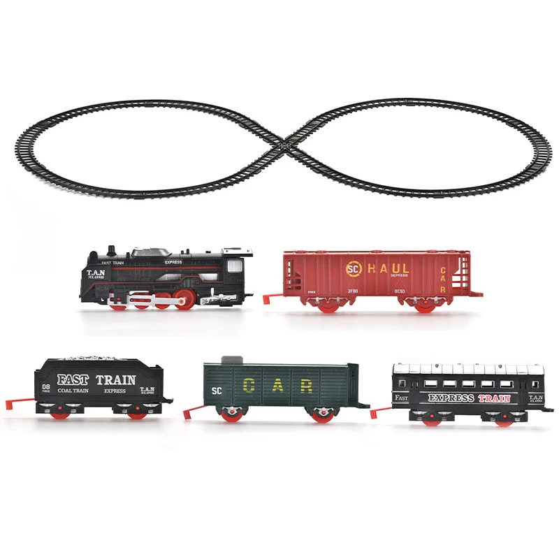 New product electric train toy railway for plastic remote control train toy with music light