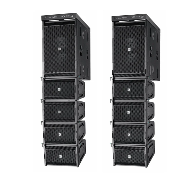 CVR AUDIO 10 inch 2-way Active line array system double 15 inch subwoofer W-110BP&W-215P