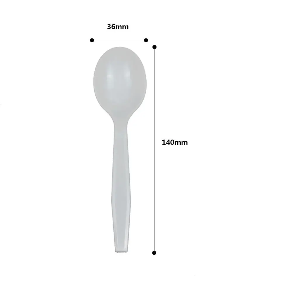 Disposable  plastic cutlery 5.5 inch PP soup spoon