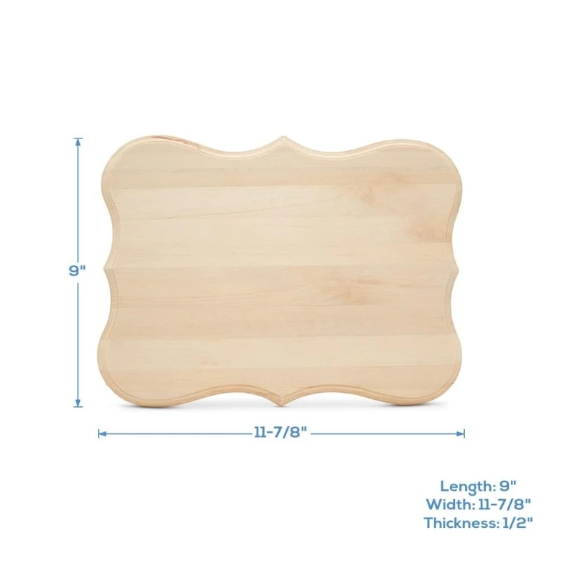 Wholesale Unfinished Solid Wood Blank Metal Trophy Shields And Awards Plaque