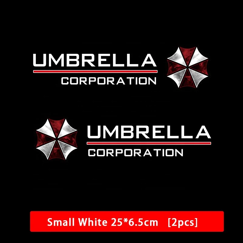Customization Waterproof Car Exterior Decals Bumper Window Stickers Umbrella Corporation Stickers