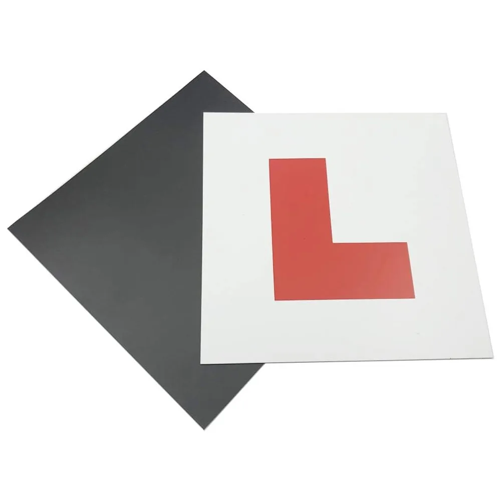 Custom Car Sign New Drivers Fully Magnetic L Plate for Car without Scratch Vehicle Paint