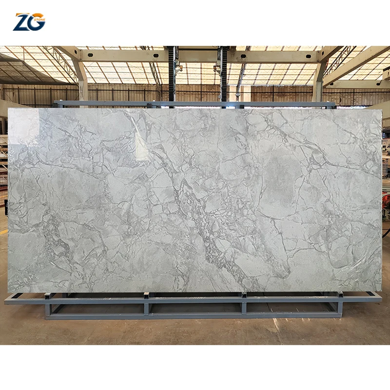 ZGSTONE OEM Interior Flooring Tiles Sintered Stone Countertop Big Slabs Ceramic Porcelain Slab Marble Surface Artificial Stone