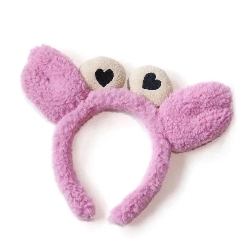 На осень и зиму с принтом маленький краб повязка на голову комплект женской мыть уход за кожей лица лента для волос простые плюшевые заколка волос; Повязка