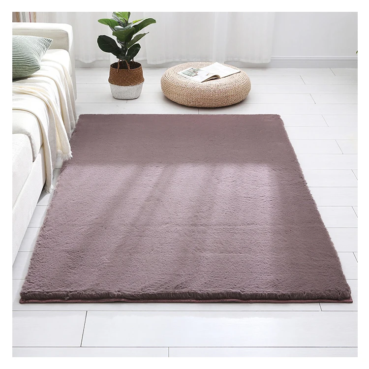 Лучшее качество ультрамягкий моющийся Противоскользящий ковер из искусственного кроличьего