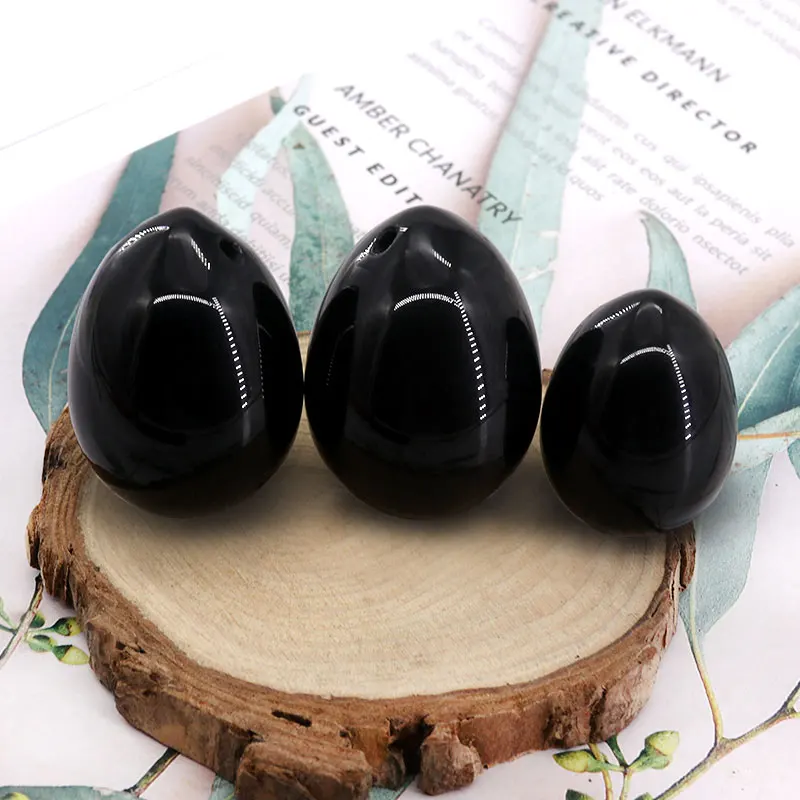 Wholesale Female Pelvic Muscle Training Natural Pink Rose Quartz Yoni Egg Set For
