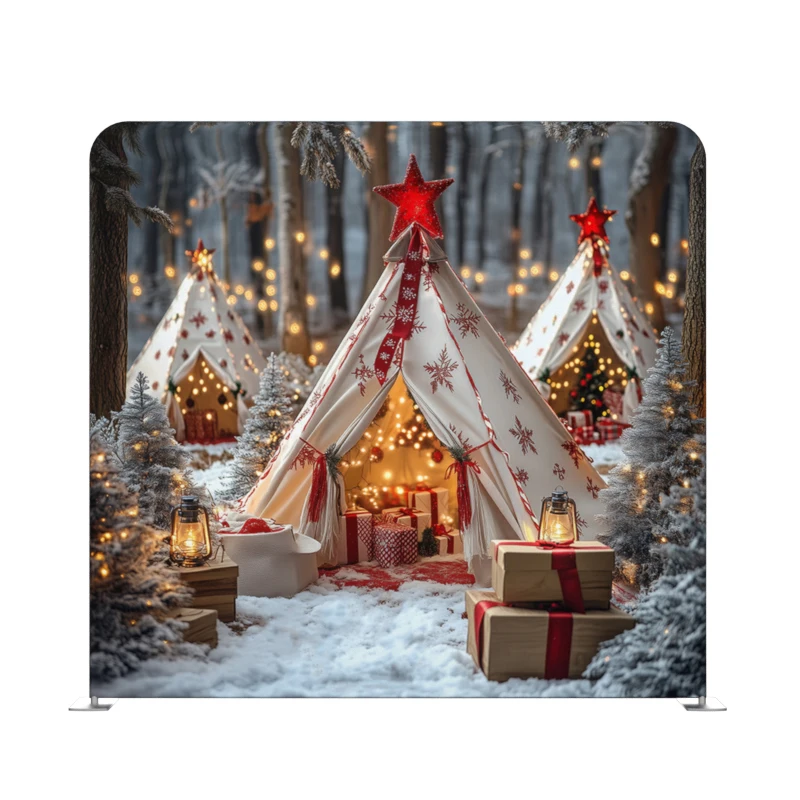 10ft 8Ft Event Stand Aluminum Backdrop Display  Tension Fabric Display portable Christmas  photo booth backdrop pillow case