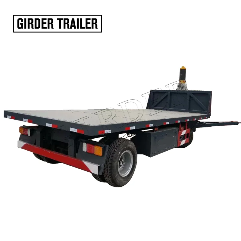 2 axles full semi tipper truck trailer towing sand transporting Hydraulic rear drawbar dump trailer for sale