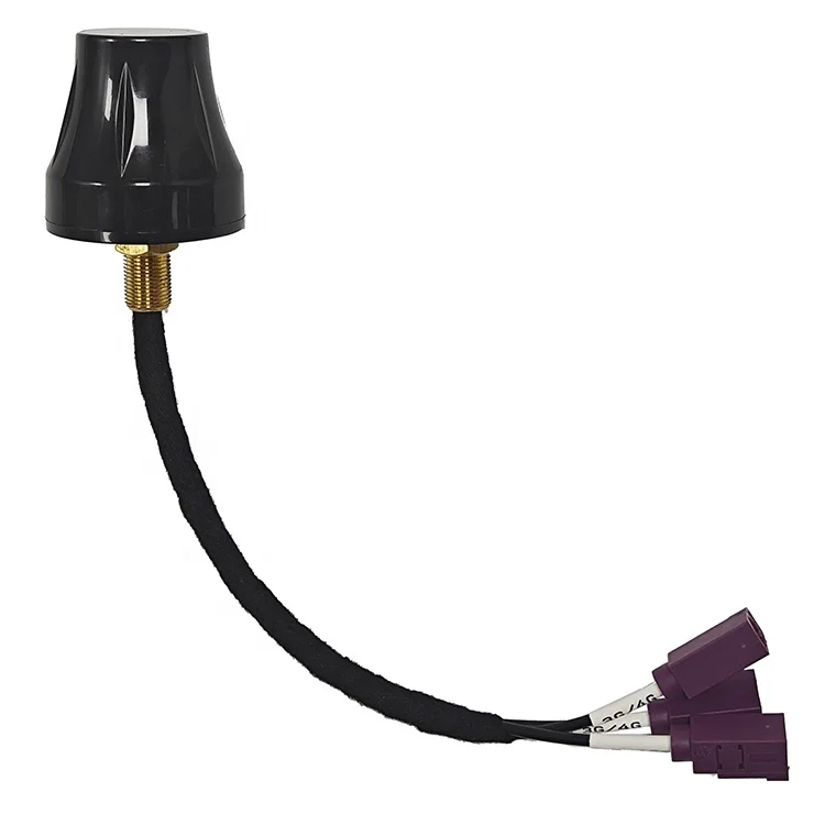 Waterproof Outdoor GPS 2.4g 5.8g 4G Mushroom Head Combination Antenna 3in1 Screw Mount Communication Antenna With Fakra Rg174