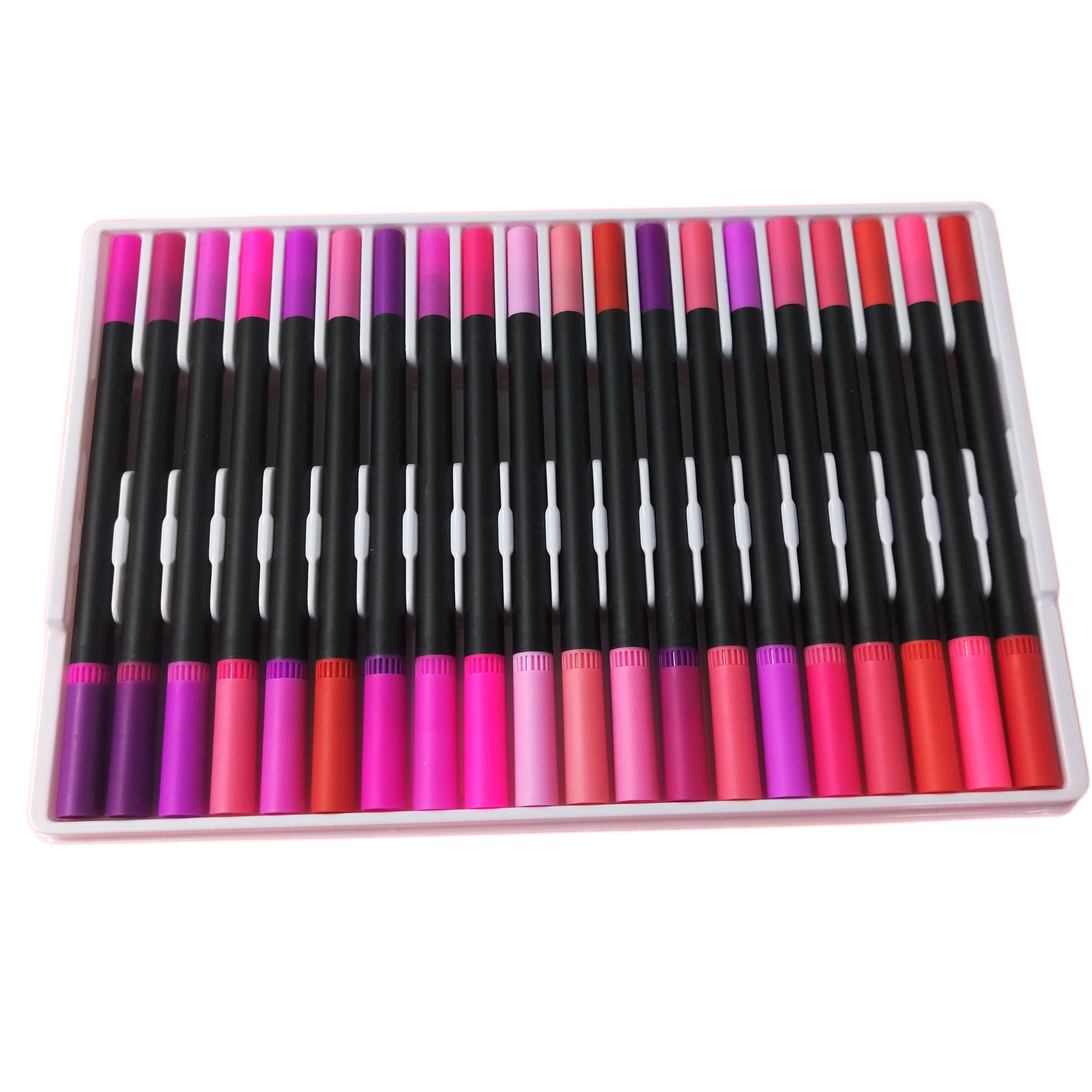 Профессиональный Перманентный художественный маркер разных цветов с двумя наконечниками и индивидуальным логотипом