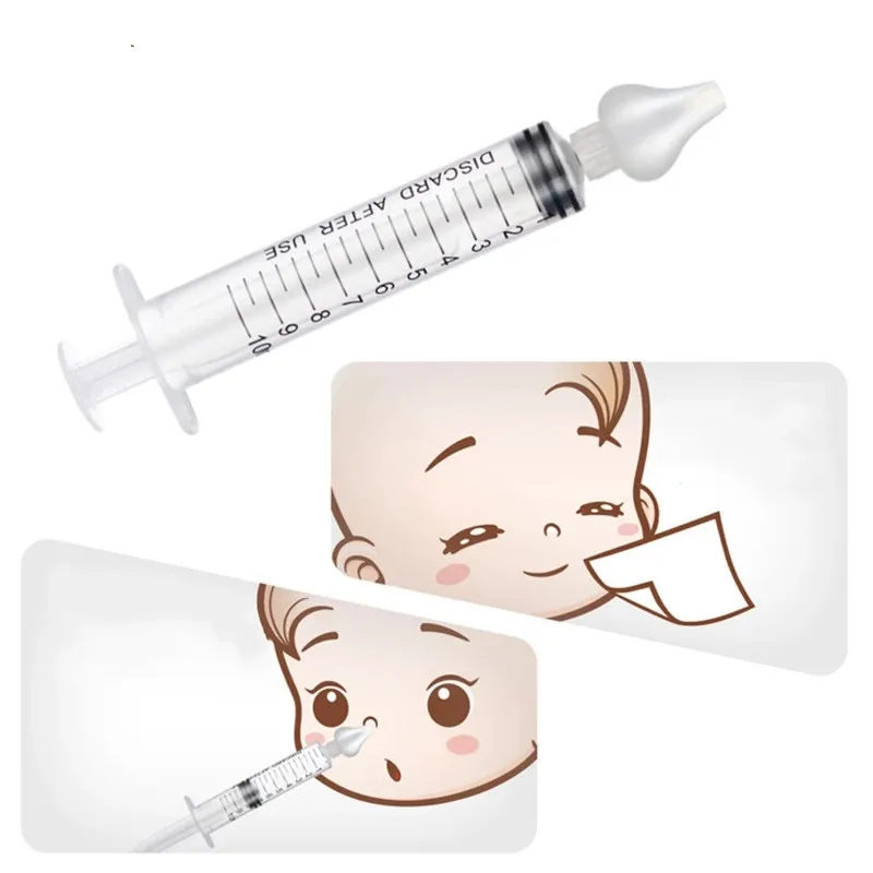 Baby Nose Clean Needle Tube Infant Baby Care Nasal Aspirator Cleaner 10ML Rhinitis Nasal Washer