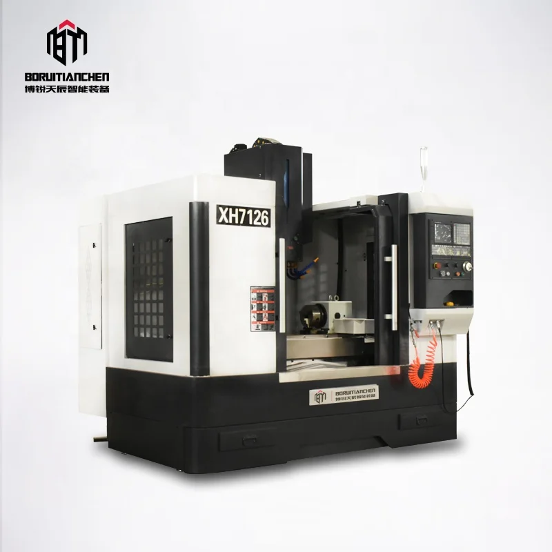 Мини Вертикальный 4 оси cnc фрезерный станок XH7126 небольшой с ЧПУ (числовым программным управлением) для