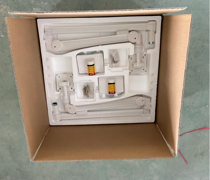 Flexible long monitor arm rotate tilt wall mount for hospital