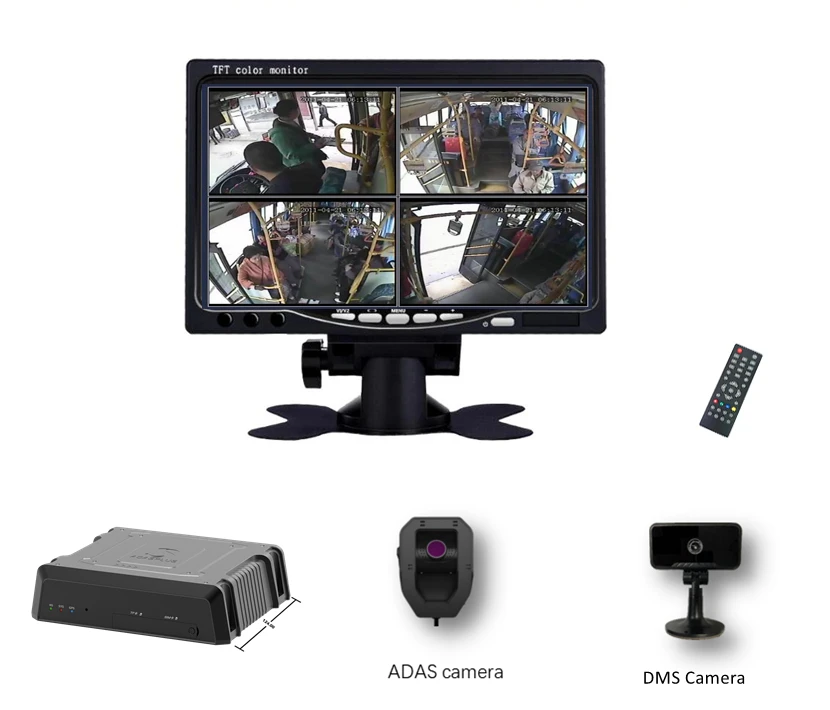 4CH Car Truck Security Camera 4G Mdvr Camera Kit CCTV System12 24v Truck Bus Monitor Linux GPS ADAS DMS BSD