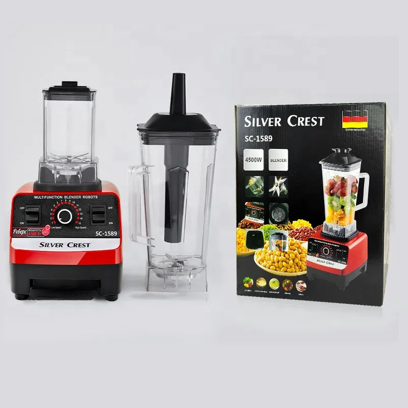 oem customized fresh juice juicers fruit smoothies smoothie Heavy Duty commercial silver crest blender