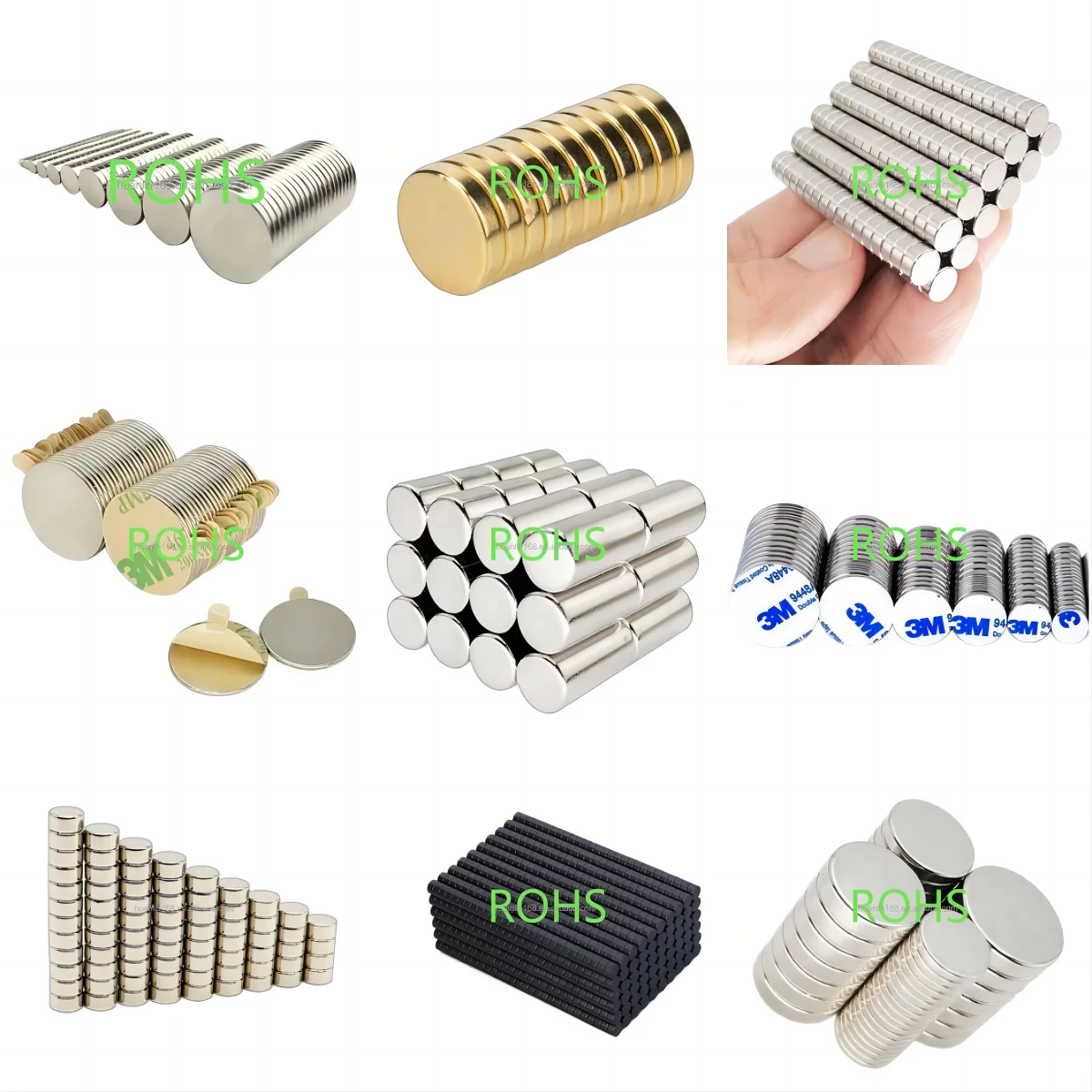 Custom Size Packing Neodym Magnet Ndfeb Manufacturer 10X1 Round Disc Fridge Magnet Super Strong N52 Neodymium Magnets For Boxes