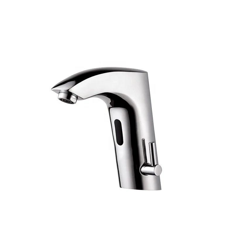 Modern Single Lever Wash Basin Faucet With Copper Body Zinc Alloy Handle Sensor Taps