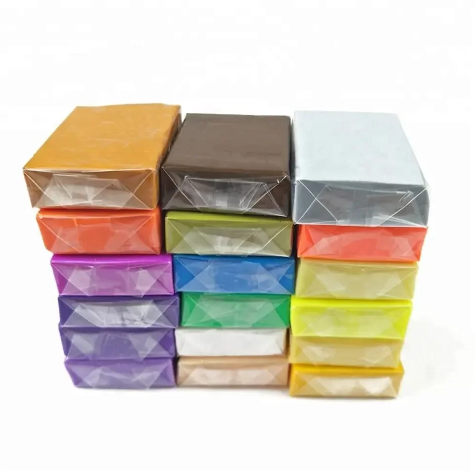 1000g custom logo Nontoxic Air dry super Ultra light weight soft modeling magic clay air dry foam clay plasticine for slime