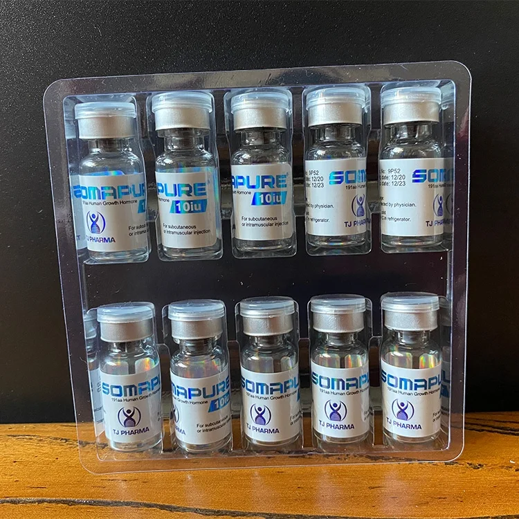 WRD 75 Mini vials packaging label 2ml 3ml ampoules 10 vials each tray hormone pharmaceuticals packaging labels