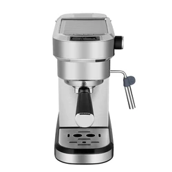 High quality Stainless steel home Use Coffee Maker Good Quality Latte Espresso machine with Pressure Meter OEM