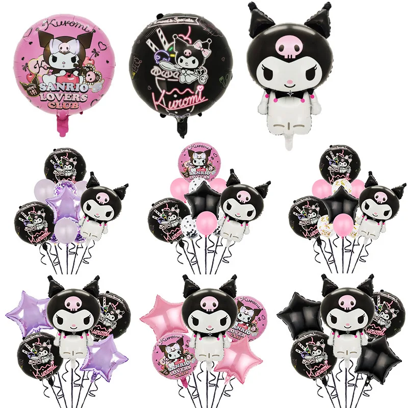 New Design Kawaii Japan Kuromi Cartoon Character Anime Foil Helium Balloon Fantasy Globos For Happy Birthday Party Decoration
