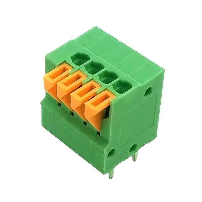 Screwless Terminal Block HQ141V 2.54mm Pitch PCB Spring Terminal Block