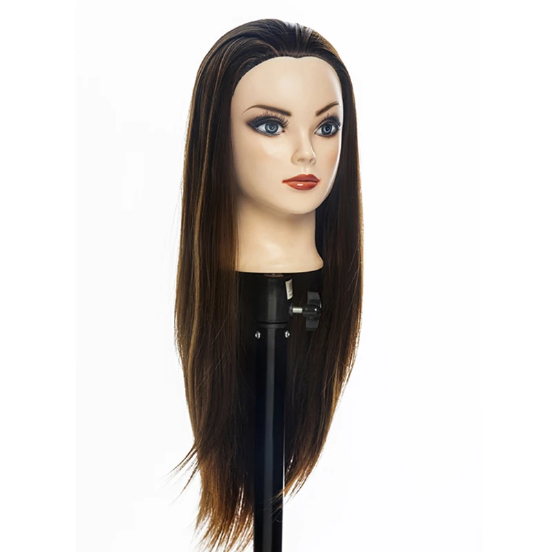 J01 Wholesale New Arrival long hair dolls practice dummy head human hair training mannequin head for hairdressing braid