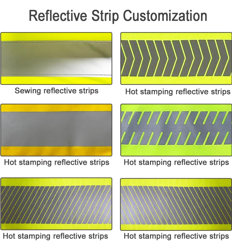 Mesh ANSI Class 2 Type R Hi Vis Construction High Visibility Workwear Pocket Personal Reflective Vest Safety Clothing