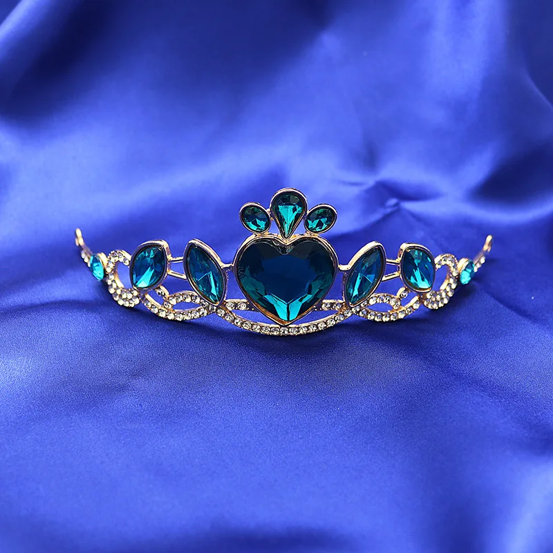 Wholesale Prom Party Accessories Hair Jewelry Children Princess Small Crystal Kids Crown Tiaras