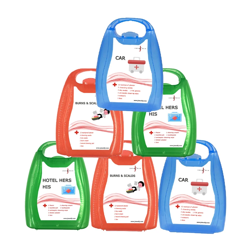 JCMED medical emergency plastic industrial first aid kit woman bike