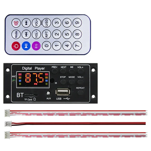 MP3 BT Music Player 5.0 MP3/WMA/WAV/APE/FLAC Decoder Board Car Audio USB TF FM Radio Module