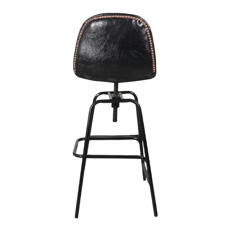 
fashion high restaurant metal leather chair bar chair stool nordic 