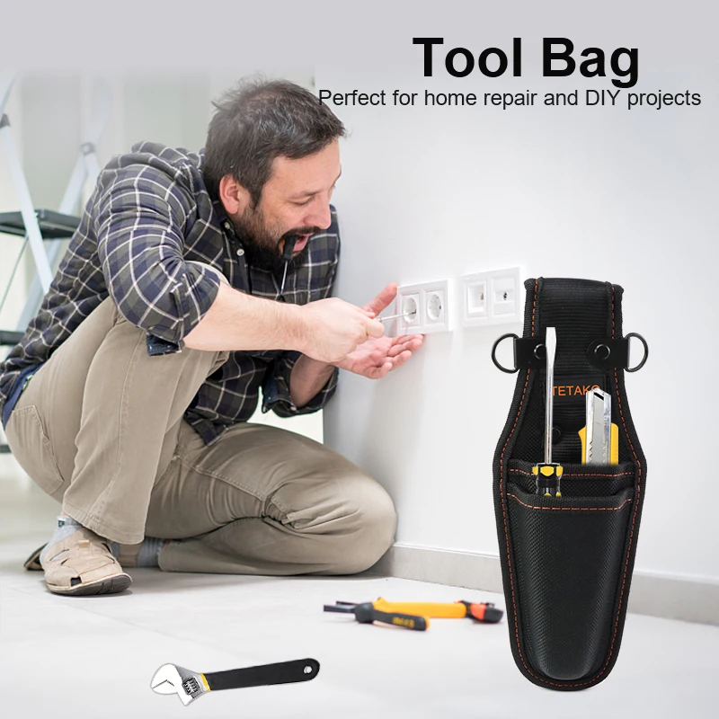 Custom Men Heavy Duty Portable Work Belt Kit Electric Tool Bag Electrician Tool Pouch