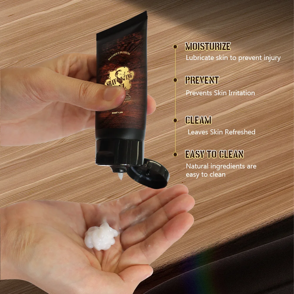 Frosted Matte Tube Grooming Beard Care Kit  Shaving Gel MAN Tube Cleans  Lotion Skin All Customization