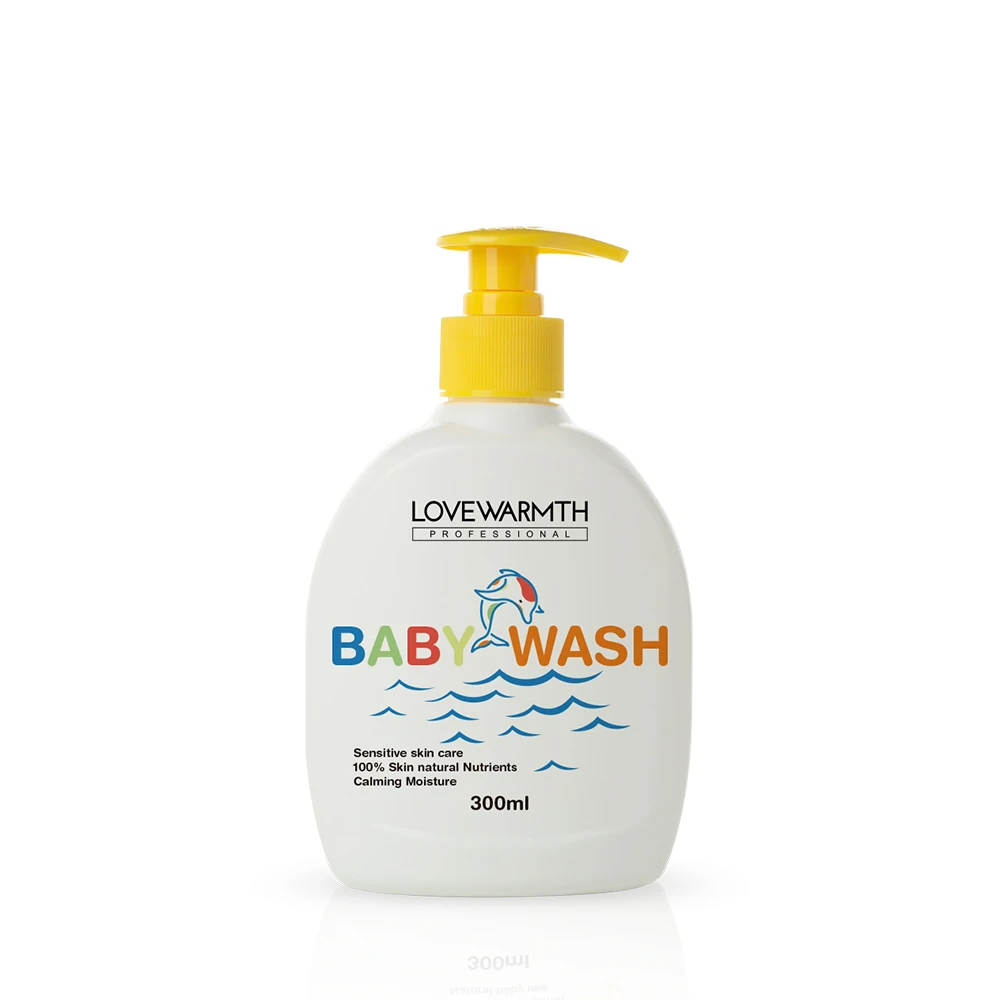 Private Label 300ml Organic Shower Gel Baby Moisturizing Body Wash Sensitive Skin Care Baby Wash Lotion