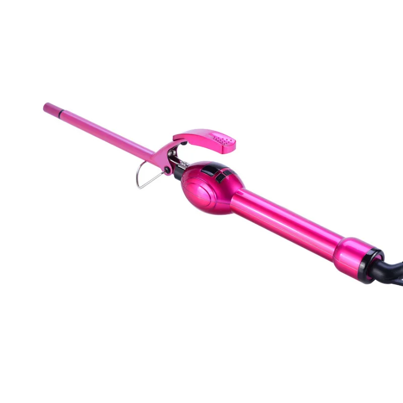 
9mm 19mm Ceramic Professional Small Slim Tight Tongs Short Hair Curling Wand Crimper Skinny Mini Curler 