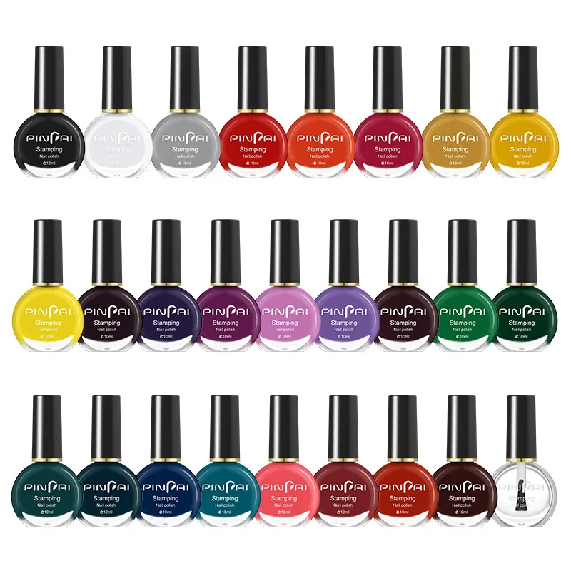 Custom Color Set Nail Gel Polish Halal Nail Plate Printing Varnish Stamping Gel Nail Art Manicure Stamping Gel Polish