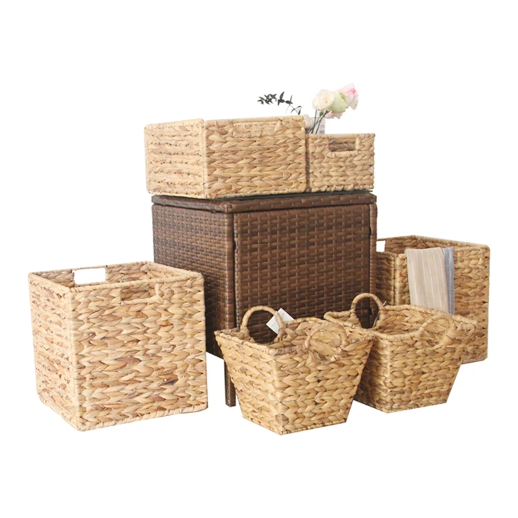 multifunctional Wholesale creative folding cube cosmetic collapsible clean storage basket