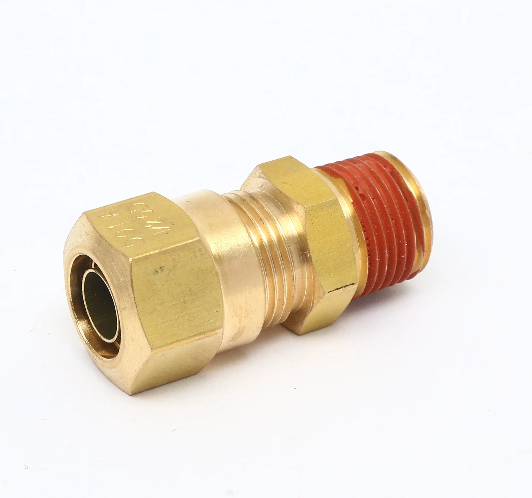 Key Forward High Quality Male Round Connector Tube male quick connector stopper Adapter Brass air pipe quick connector