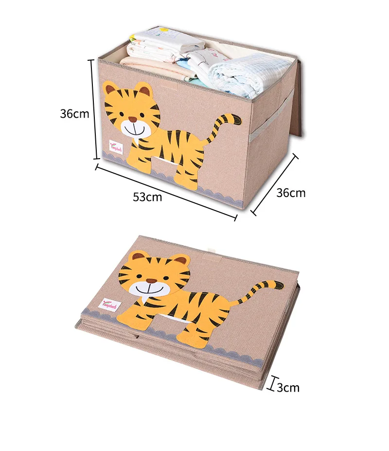 Custom design foldable  Eco-friendly fabric material toy large storage box