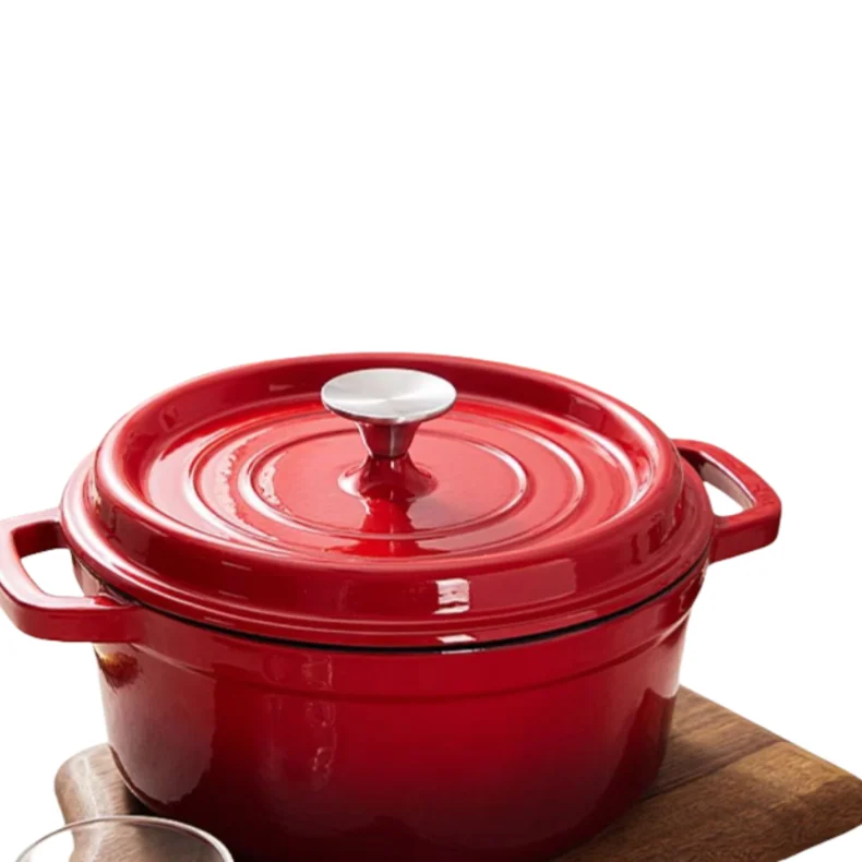 Large Ceramic Cooking Custom Beautiful Oval Cook 24cm Enameled New Coated Enamel Pot